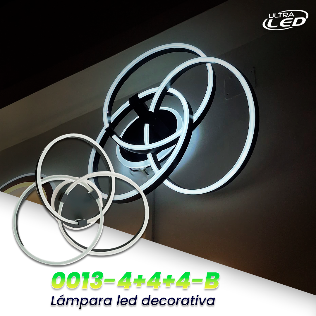 LAMPARA DECORATIVA 94W MODELO 0013-4+4+4-B