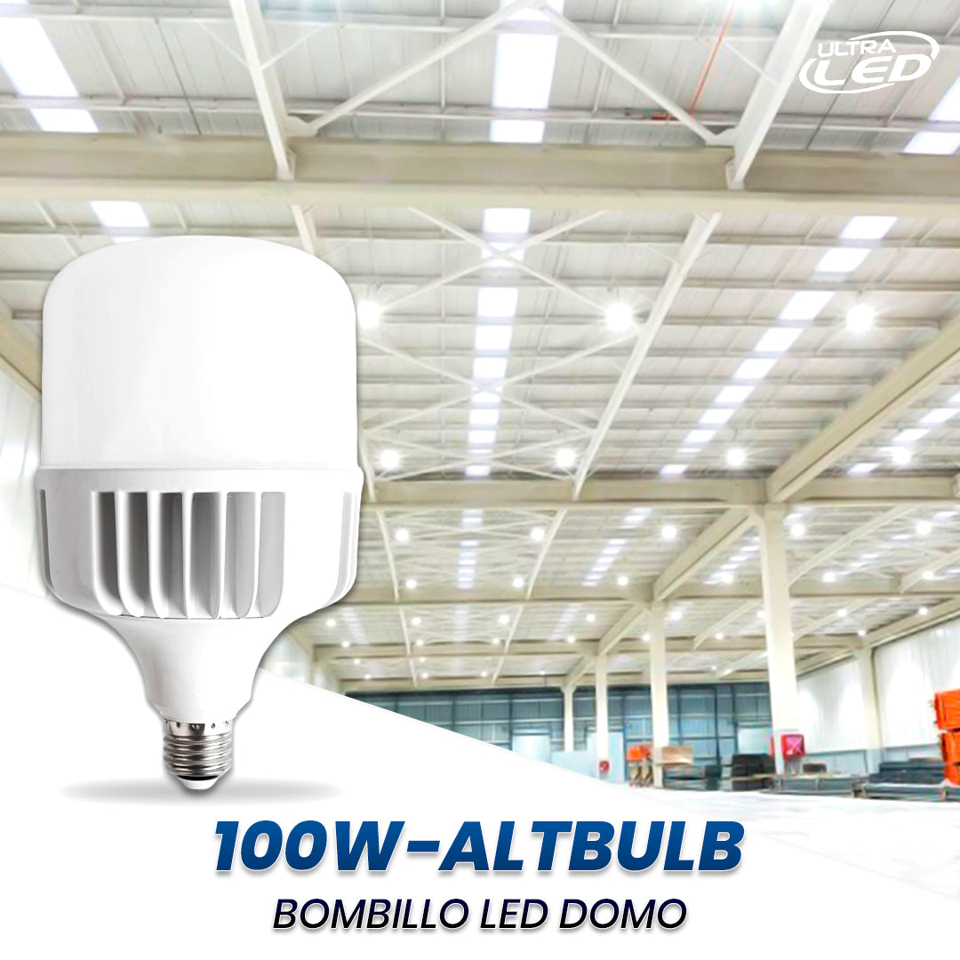 BOMBILLO LED DOMO 100W ALTA LUZ BLANCA (6500K)