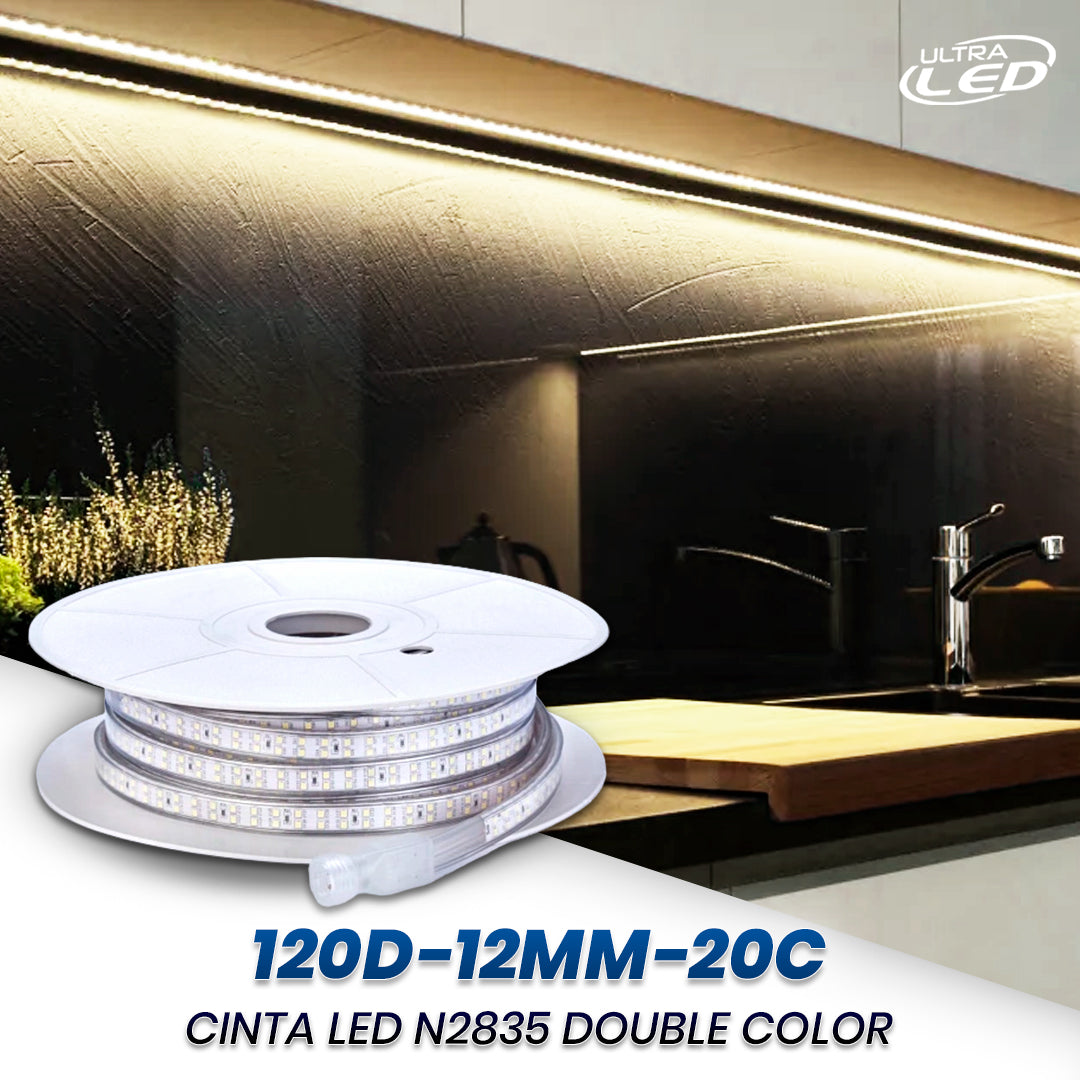 CINTA LED N2835 (110V) DOBLE COLOR 120D