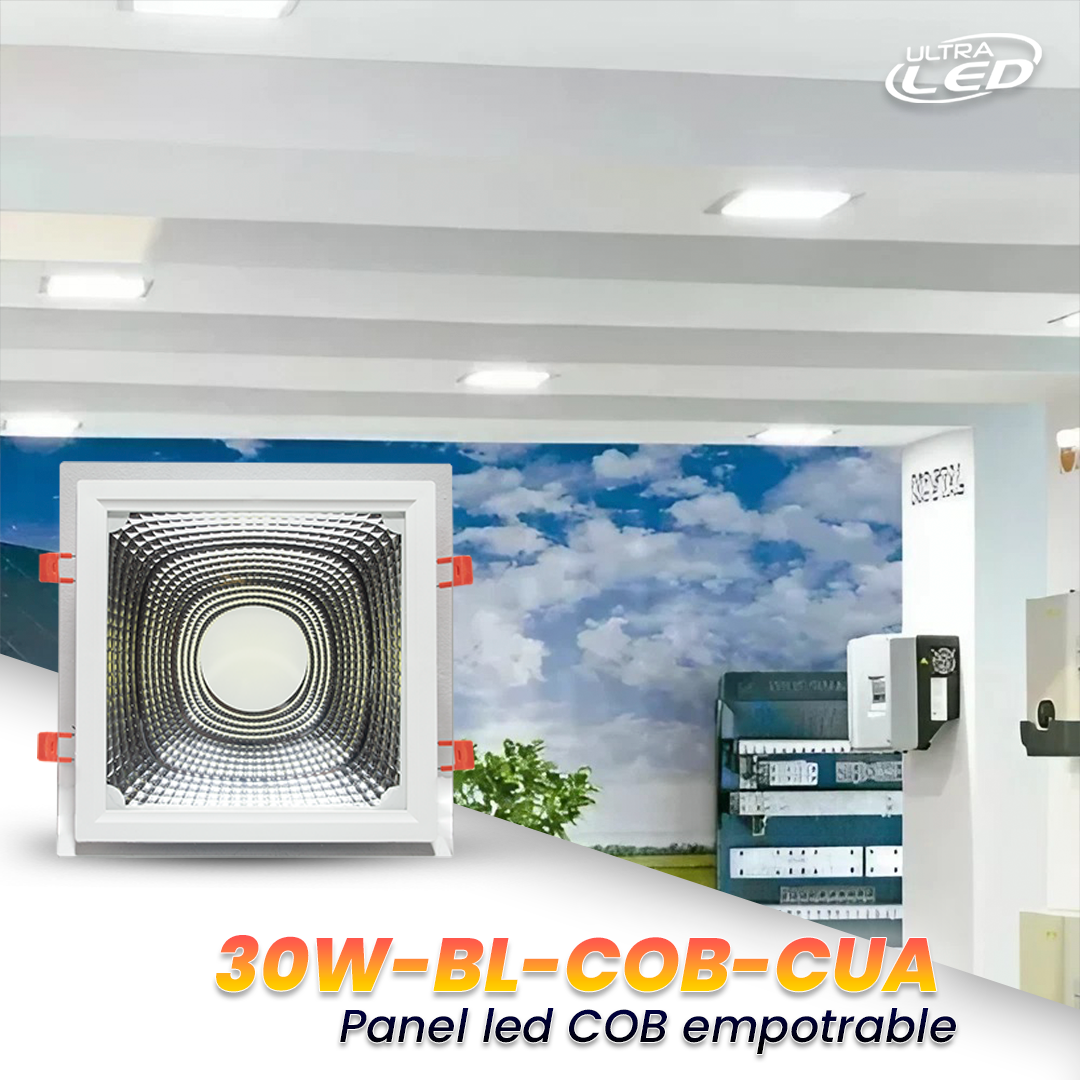 PANEL LED COB 30W LUZ BLANCA (6500K) EMPOTRAR