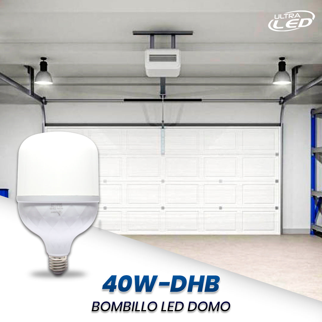 BOMBILLO LED DOMO HB 40W LUZ BLANCA (6500k)