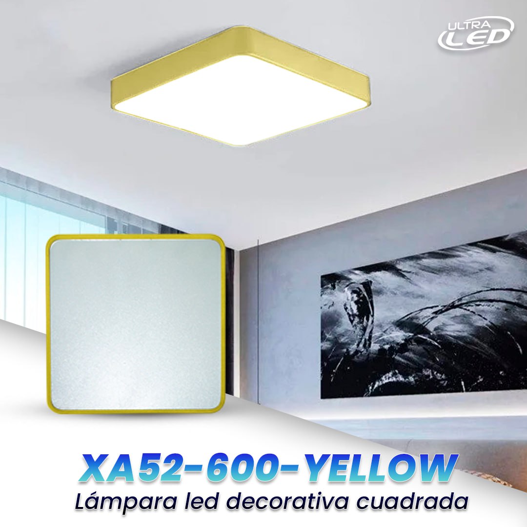 LAMPARA LED DECORATIVA 48W MODELO XA52 MODELO AMARILLO