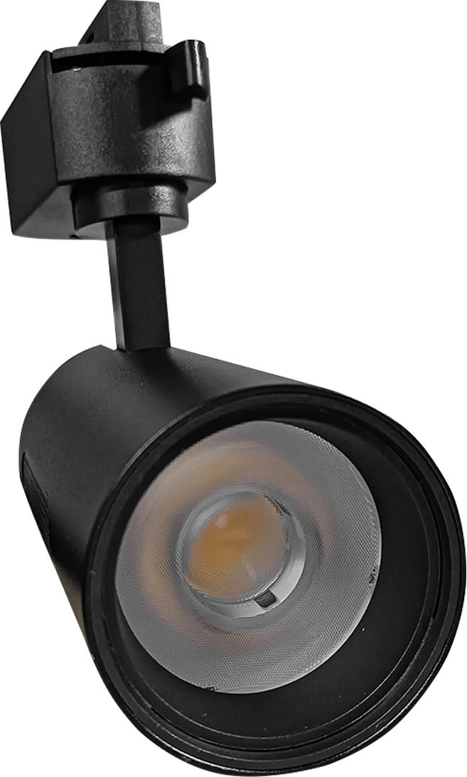 LAMPARA DE RIEL 25W LUZ CALIDA (3000K) CARCASA NEGRA