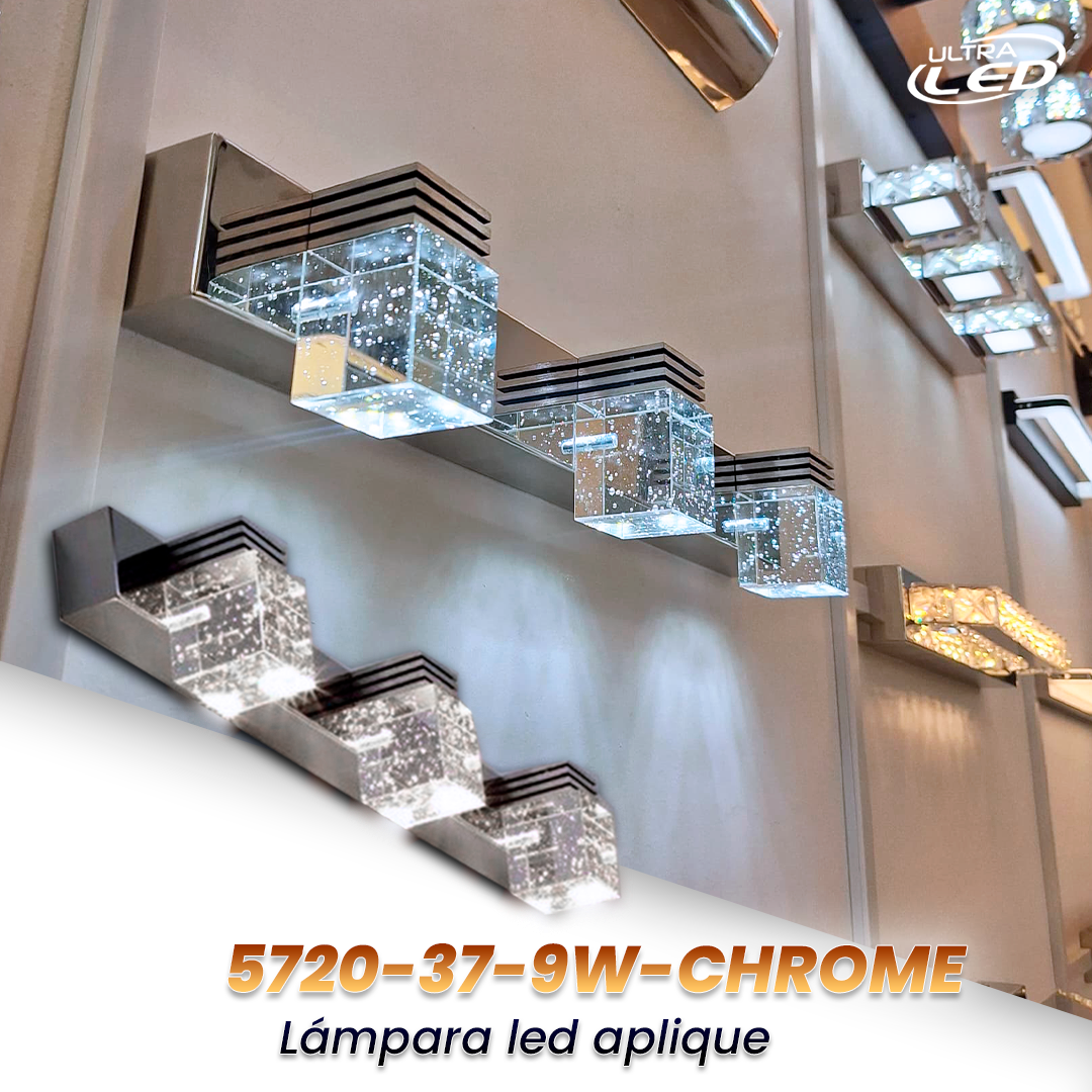 LAMPARA APLIQUE 9W DE PARED LUZ BLANCA (6500K)