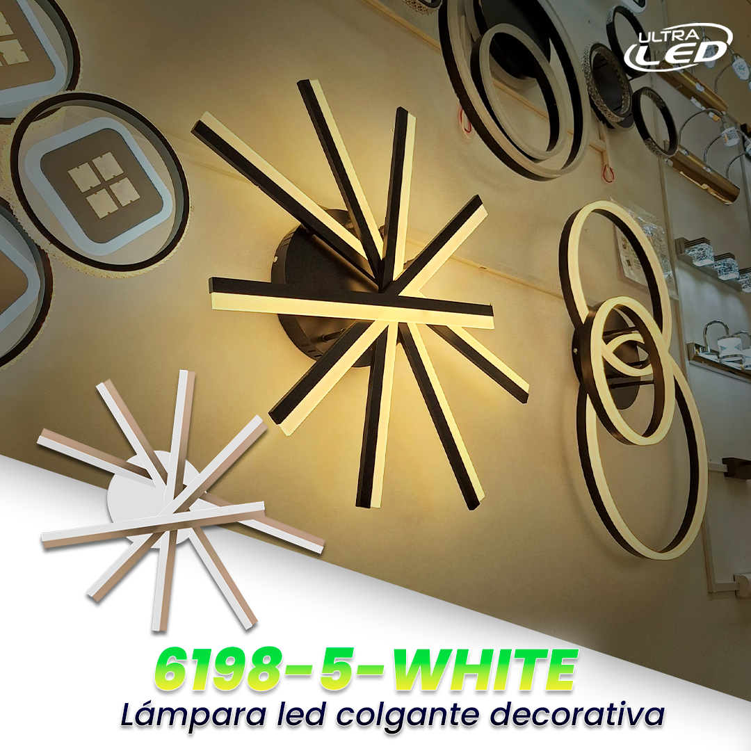 LAMPARA DECORATIVA  180W CARCASA BLANCA