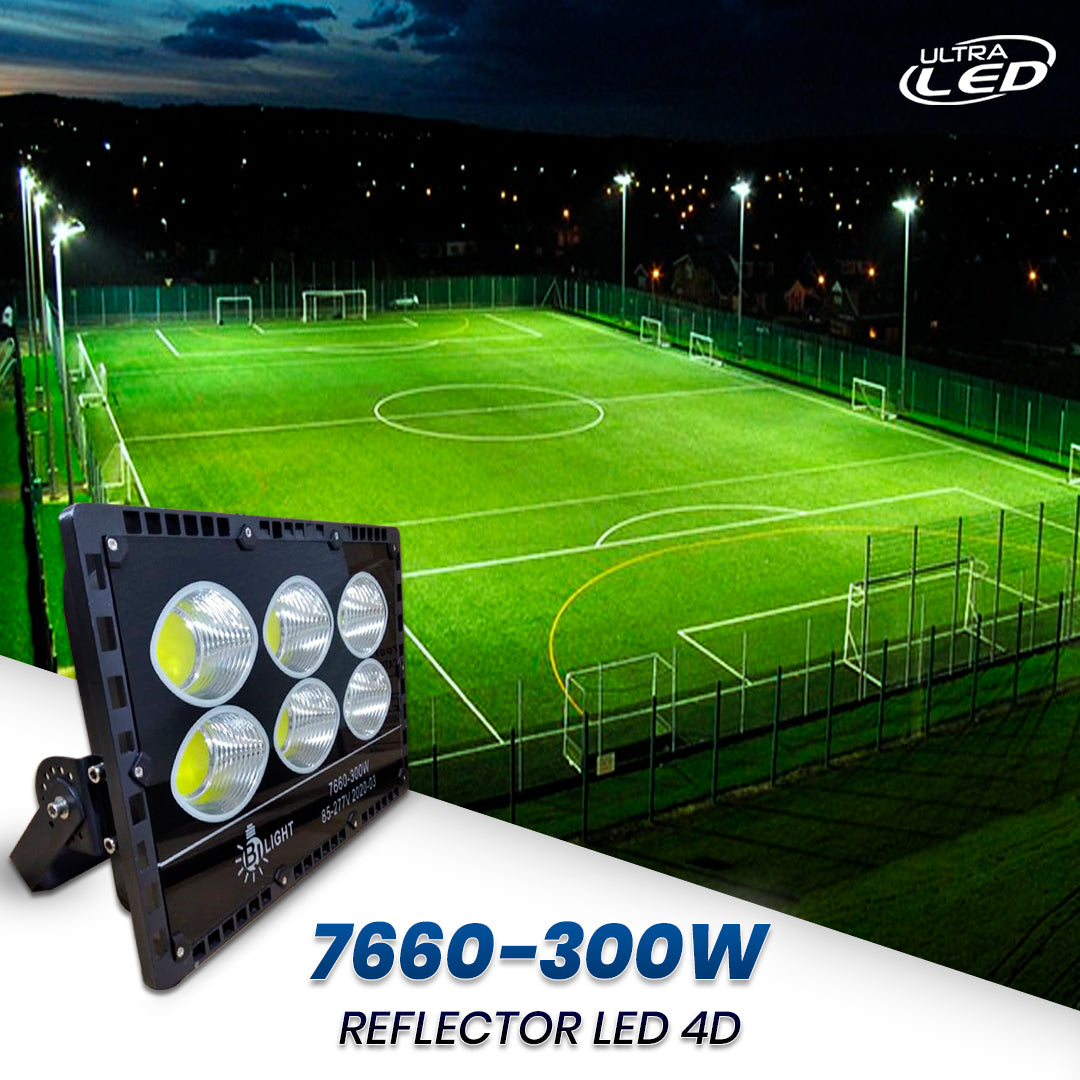 REFLECTOR LED 300W MODELO 7660 LUZ BLANCA (6500K)