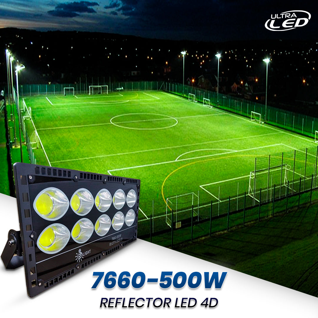 REFLECTOR LED 500W MODELO 7660 LUZ BLANCA (6500K)