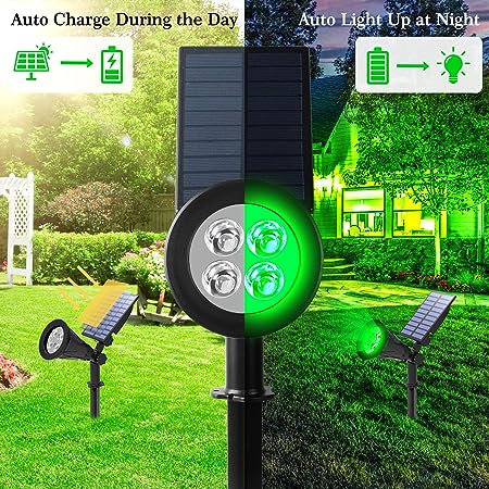 FOCO LED SOLAR LUZ VERDE YC-SW6066GREE