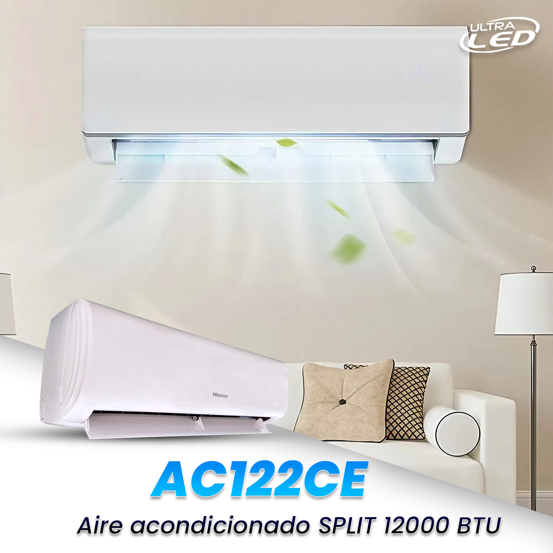 AIRE ACONDICIONADO TIPO SPLIT HISENSE 12000BTU