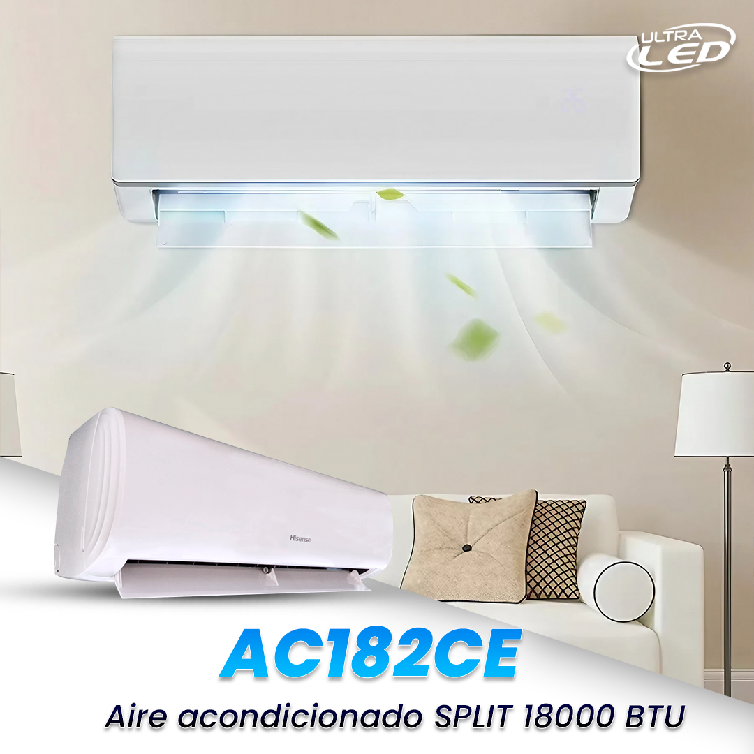 AIRE ACONDICIONADO TIPO SPLIT HISENSE 18000BTU