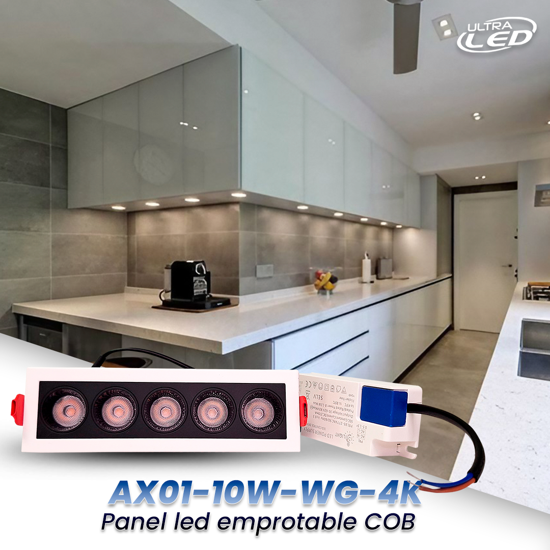 SPOT LED COB 10W EMPOTRAR LUZ NEUTRA (4000K) MODELO AX01-10W-WG-4K