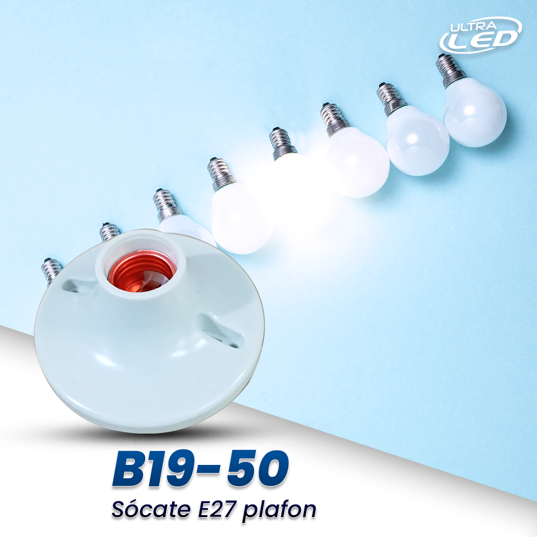 SOCATE PLAFON PLASTICO ROSCA E-27 BJ