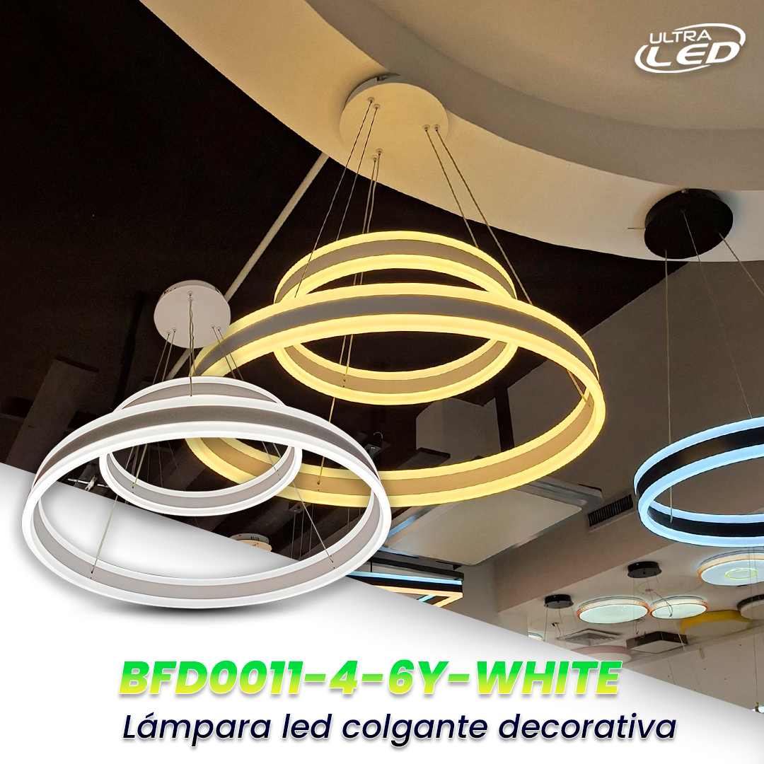 LAMPARA COLGANTE  125W CARCASA BLANCA