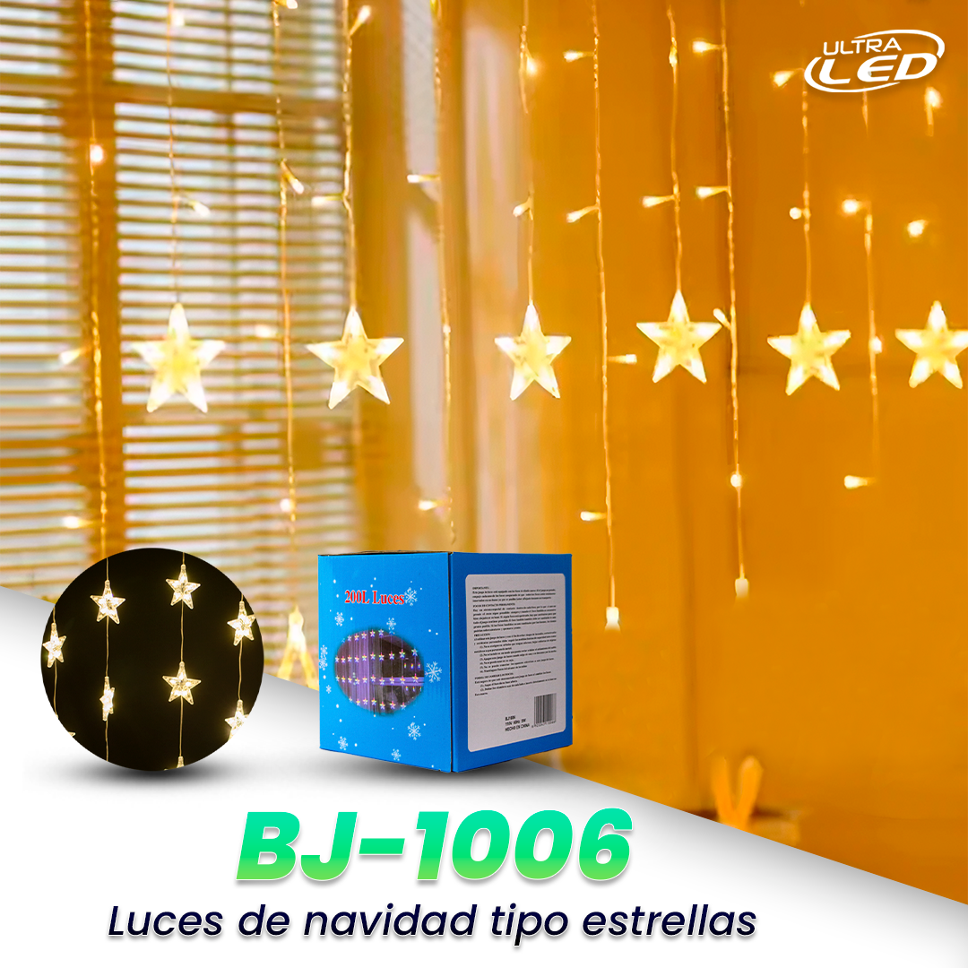 LUCES NAV LLUVIA 2.5MTS ESTRELLAS 10PCS