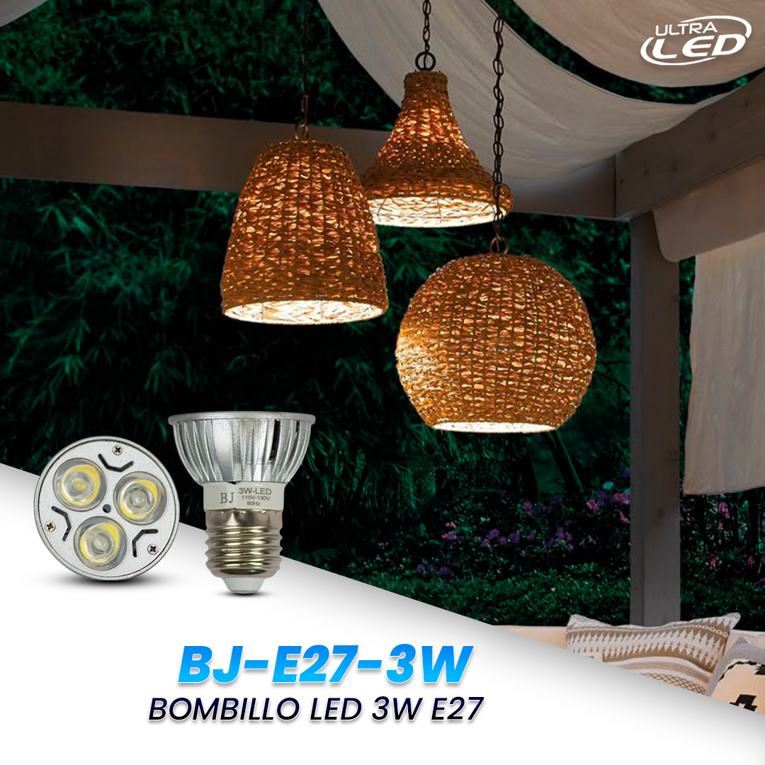 BOMBILLO LED 3W E27 MODELO BJ-E27-3W