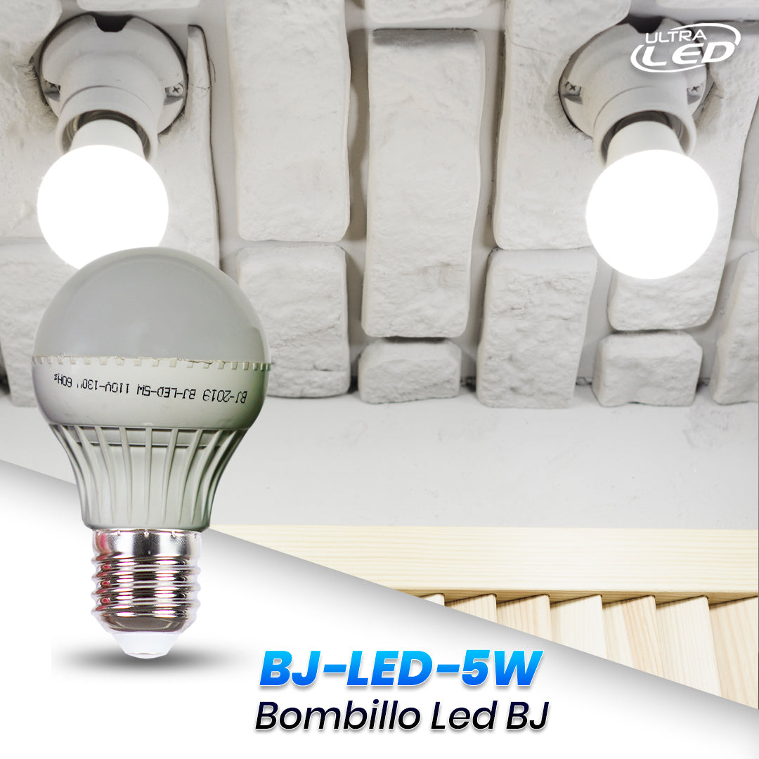 BOMBILLO LED 5W LUZ BLANCA (6500K)