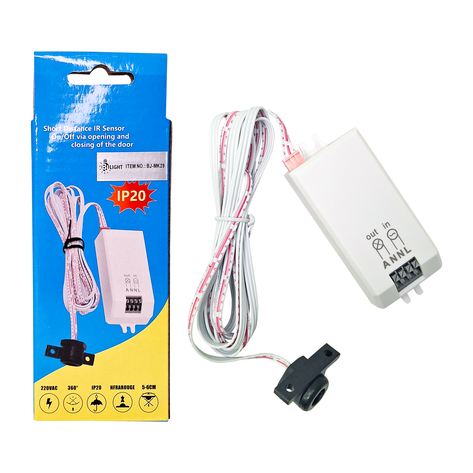 SENSOR APERTURA Y CIERRE 110V MODELO BJ-MK29