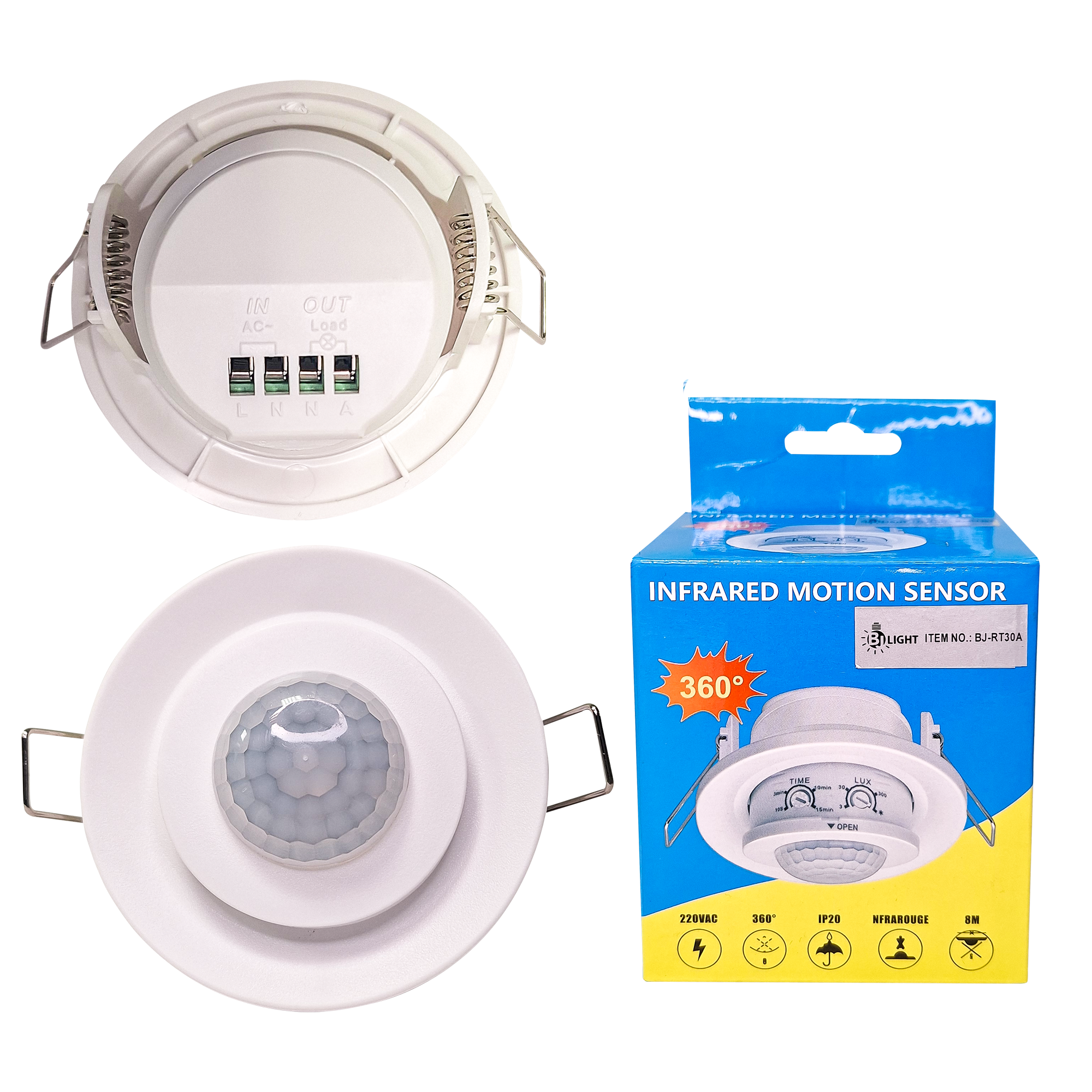SENSOR INFRARROJO 110V MODELO BJ-RT30A