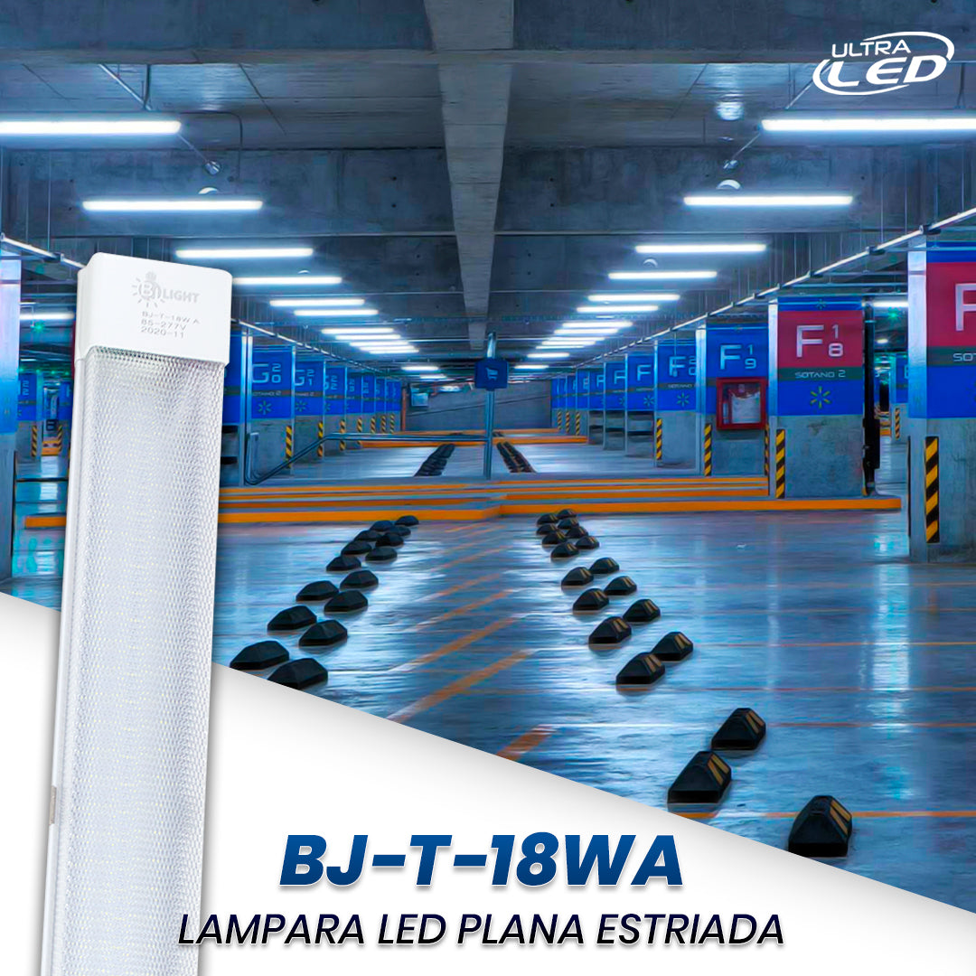 LAMPARA LED ESTRIADA 18W LUZ BLANCA