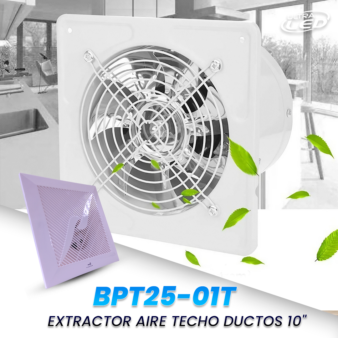 EXTRACTOR AIRE TECHO DUCTOS 10"