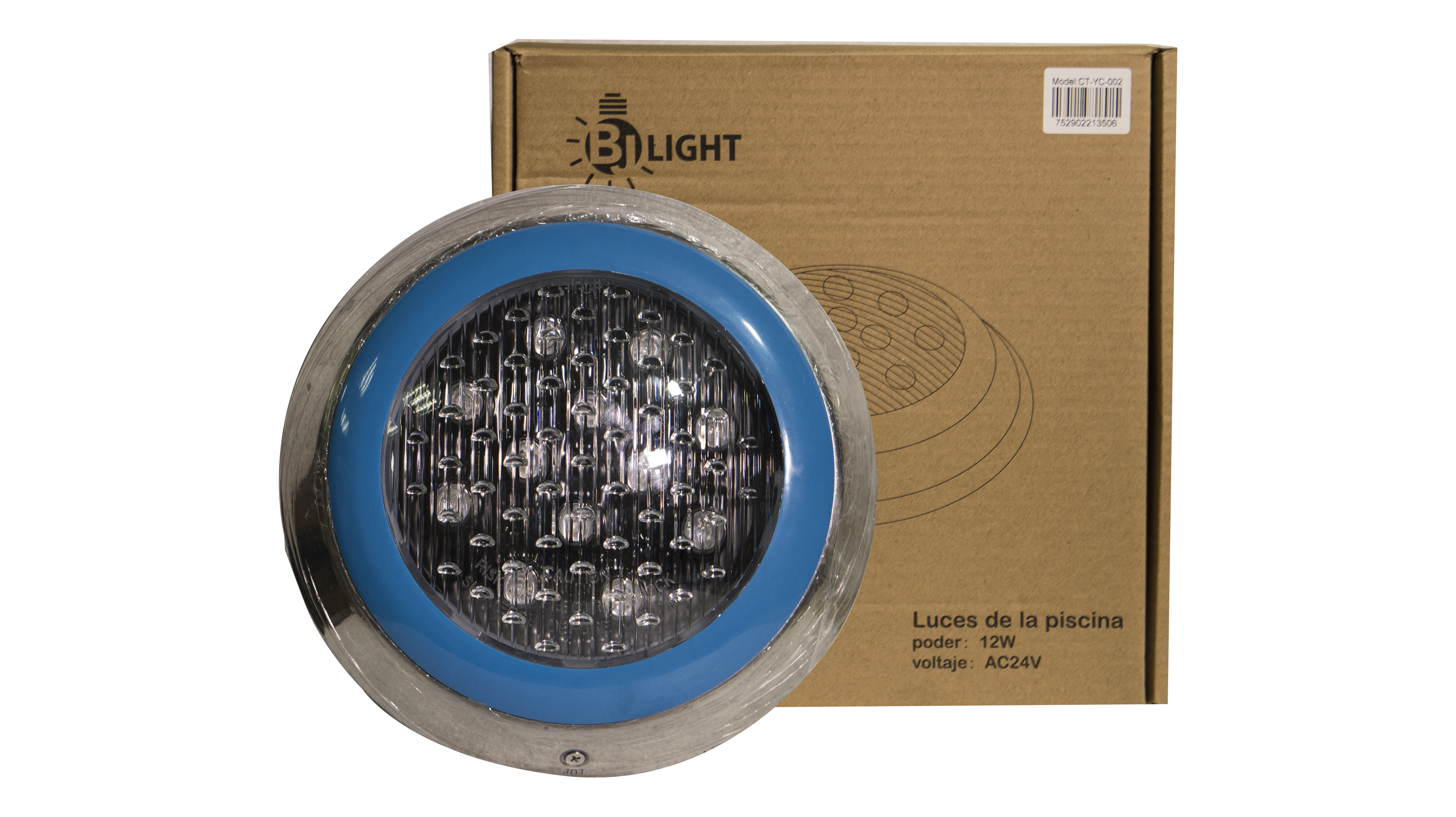 LAMPARA LED PISCINA 12W 24V BLANCO CT-YC-002