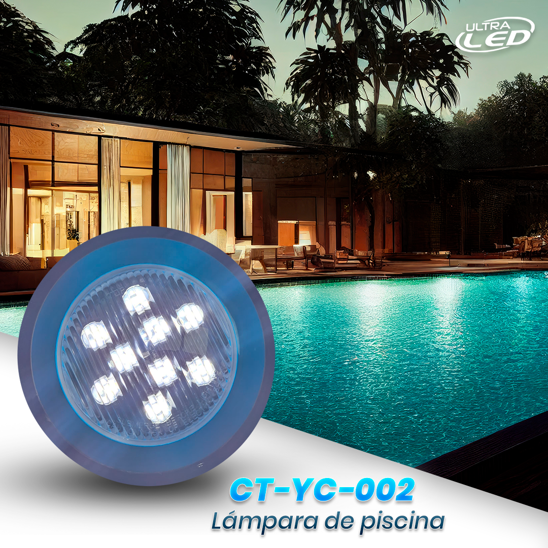 LAMPARA LED PISCINA 12W 24V BLANCO CT-YC-002