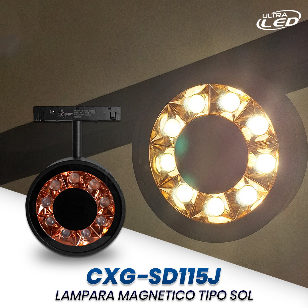 LAMPARA MAGNETICA SOL 18W LUZ NEUTRA (4000K)