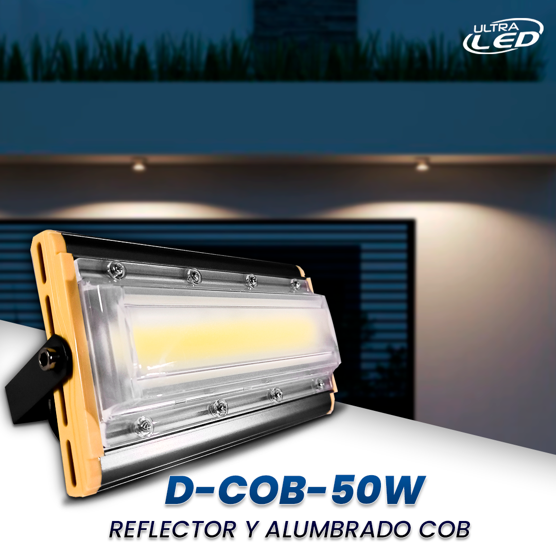 REFLECTOR Y ALUMBRADO LED 50W MODELO Y02 LUZ BLANCA (6500K)