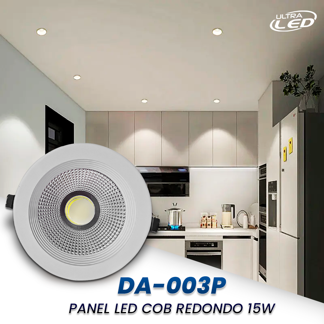 PANEL LED COB REDONDO 15W LUZ BLANCA (6500K) EMPOTRAR