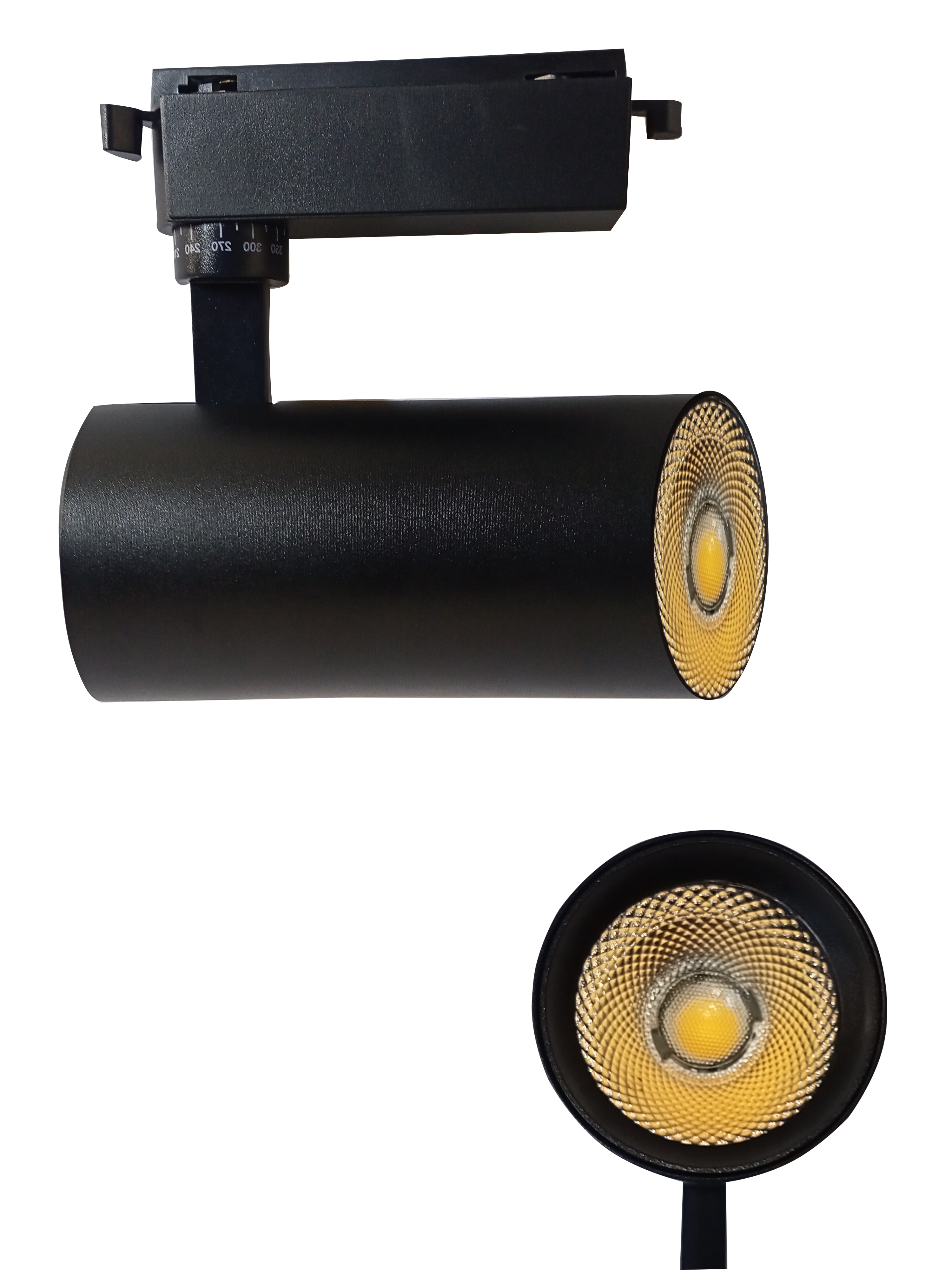 LAMPARAS LED DE RIEL 15W LUZ NEUTRA CARCASA NEGRA MODELO GD530C-15W-B-4K