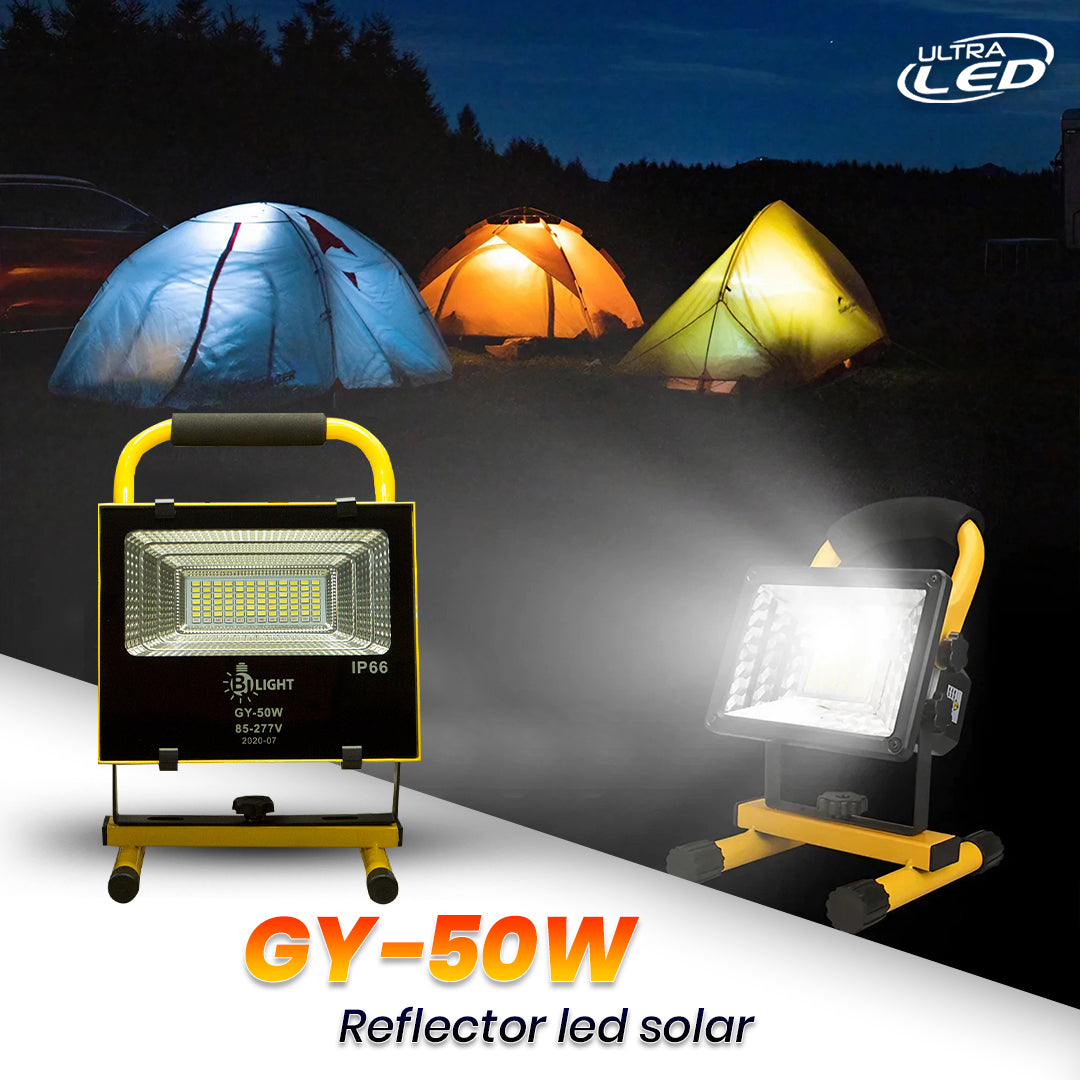 REFLECTOR LED 50W RECARGABLE MODELO GY