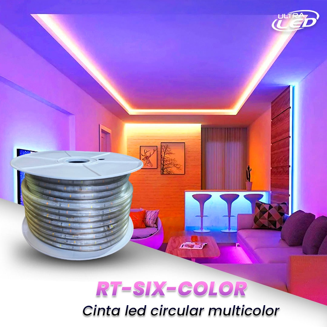 CINTA LED CIRCULAR RT2835 MULTICOLOR (RGB)