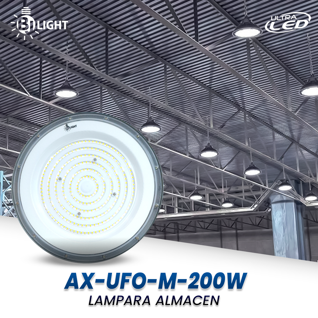 LAMPARA LED UFO DOB 200W LUZ BLANCA (6500K)