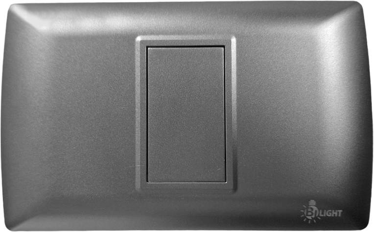 TAPA CIEGA PLATEADA MODELO L1000-SILVER