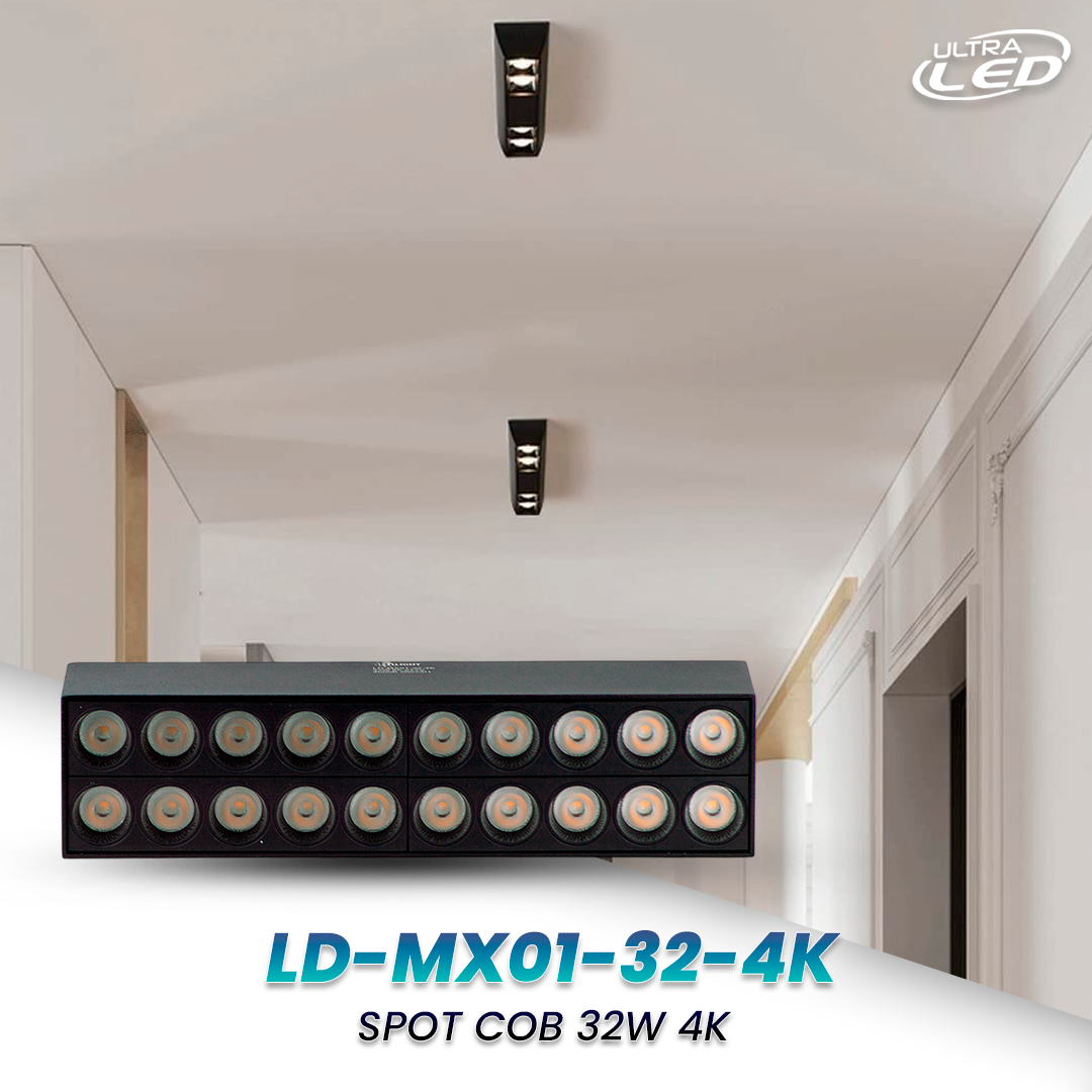 SPOT COB 32W LUZ NEUTRA (4000K) MODELO LD-MX01-32-4K