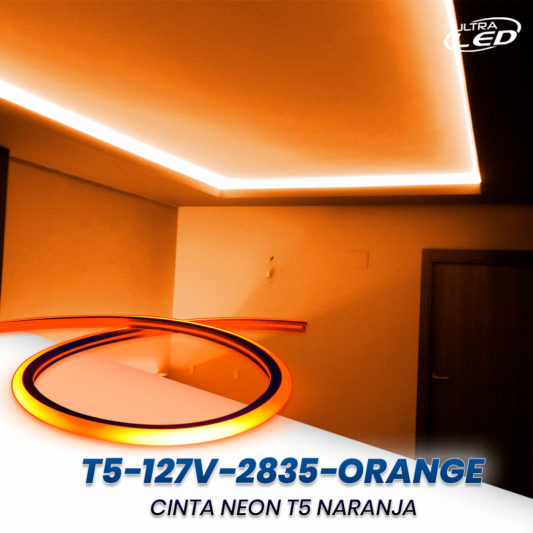 CINTA NEON T5 NARANJA 144D 6MM