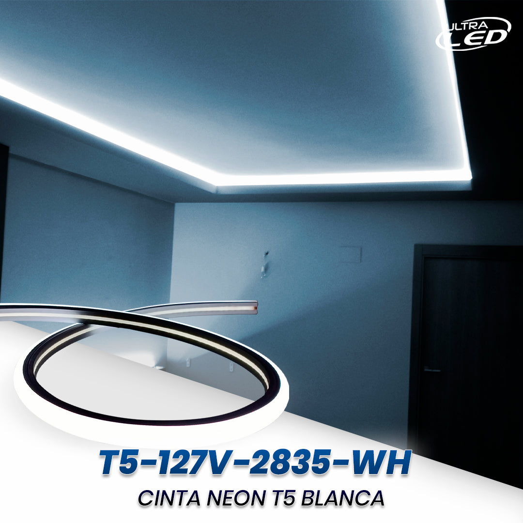 CINTA NEON T5 BLANCA 144D 6MM