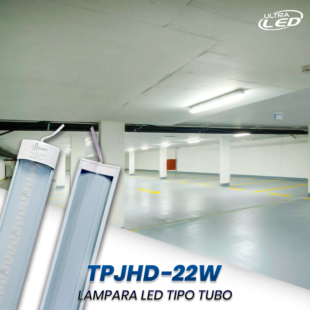 LAMPARA PLANA 22W TIPO TUBO LUZ BLANCA