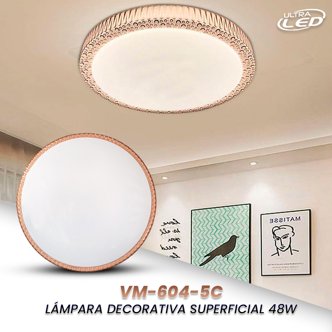 LAMPARA DECORATIVA CAFE 48W MODELO VM-604-5C