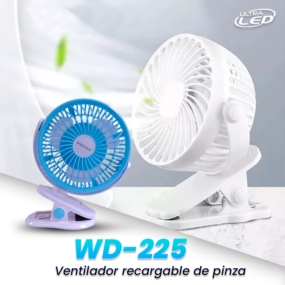 VENTILADOR RECARGABLE DE PINZA