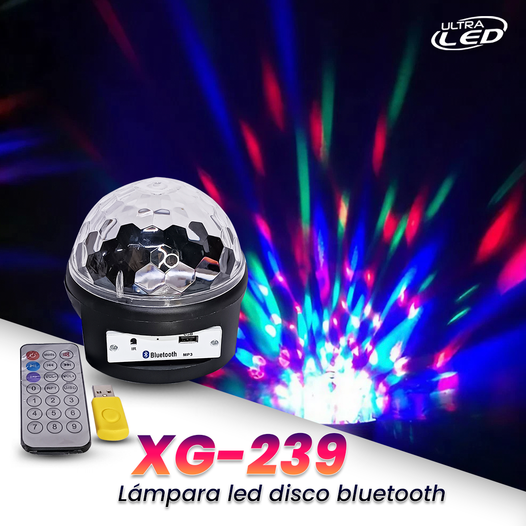 LAMPARA LED DISCO BLUETOOTH  MODELO XG-239