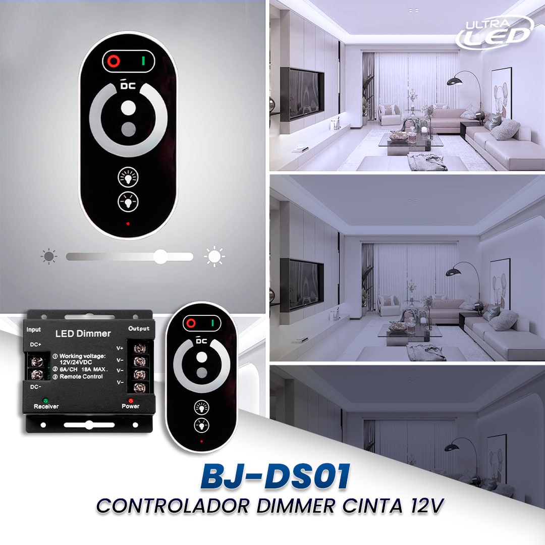 CONTROLADOR CINTA DIMMER 12V