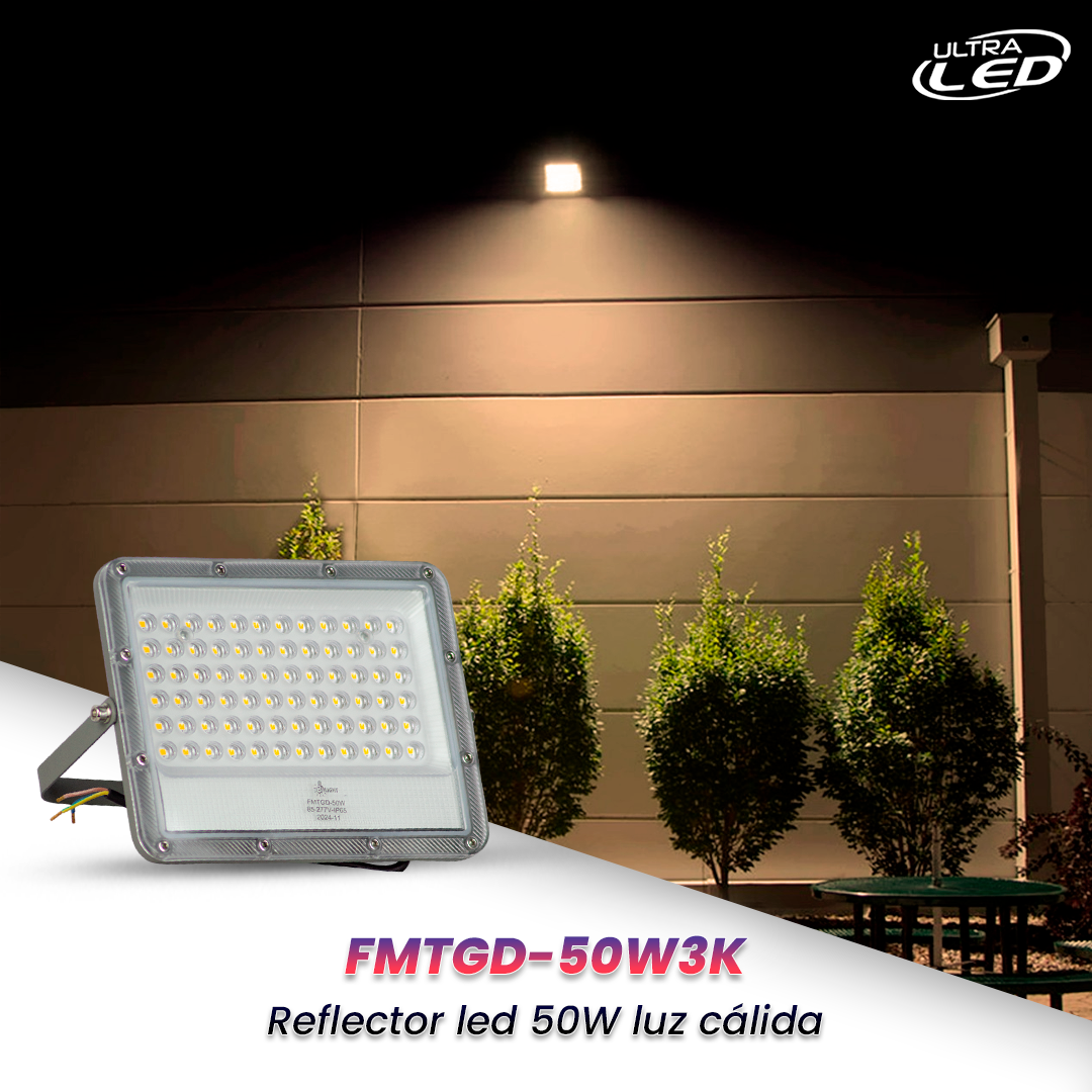 REFLECTOR LED LUZ CALIDA MODELO FMTGD