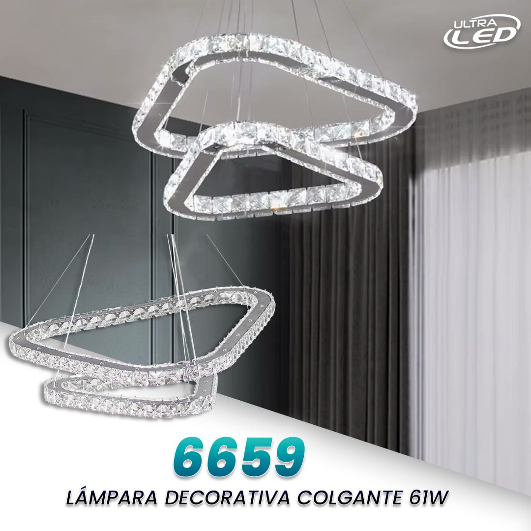 LAMPARA COLGANTE DECORATIVA 61W MODELO 6659