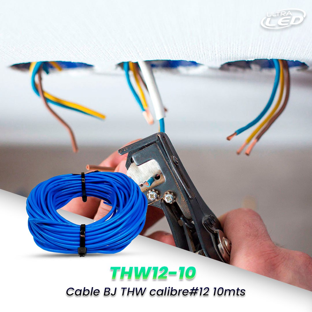 CABLE BJ THW CALIBRE #12 AWG 75°C 10 METROS