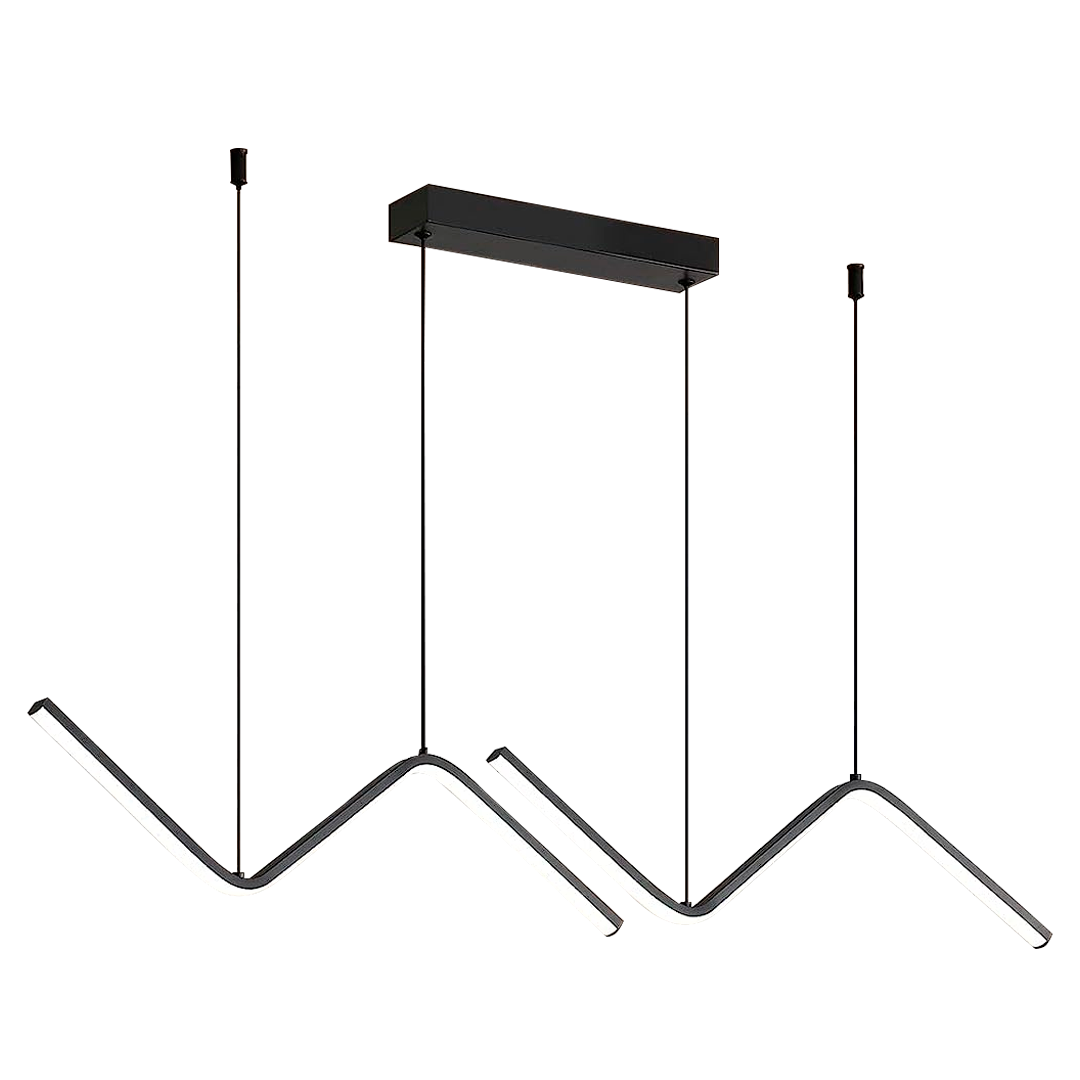 LAMPARA COLGANTE 80W CARCASA NEGRA MODELO 6347-BLACK