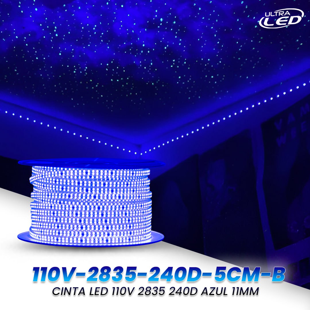 CINTA LED 110V 2835 240D MODELO 110V-2835-240D-5CM