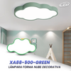 LAMPARA LED DECORATIVA 30W MODELO XA88 BORDE  VERDE