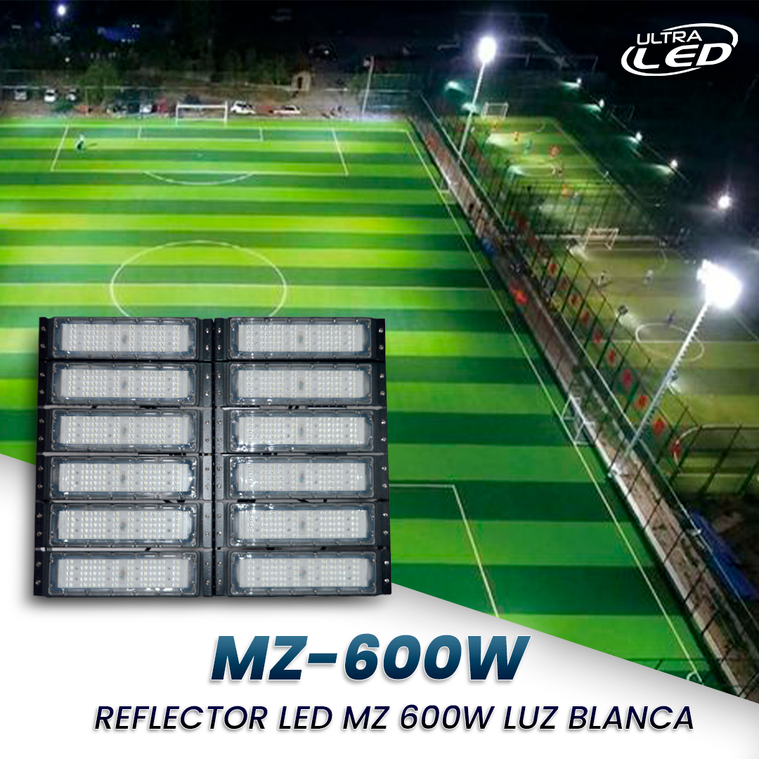REFLECTOR LED 600W MODELO MZ LUZ BLANCA (6500K)