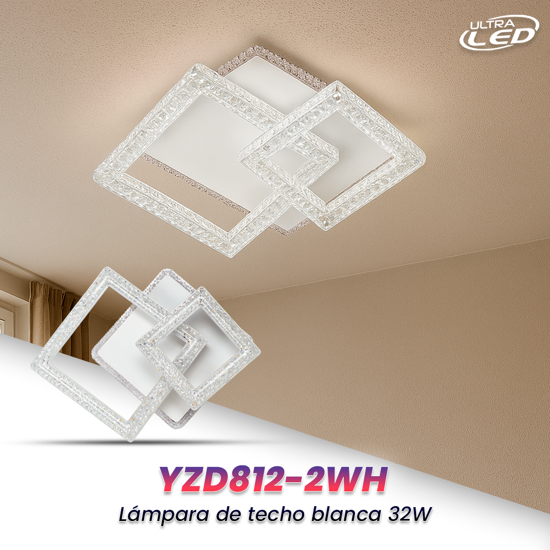 LAMPARA LED DE TECHO BLANCA 32W MODELO YZD812-2WH